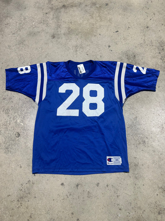 Champion Indianapolis Colts Faulk #28 Jersey - Blue Size Large
