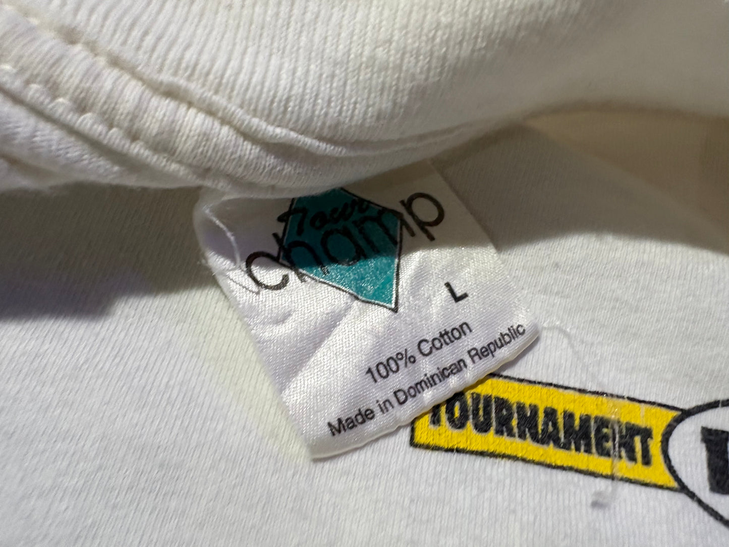 1995 Jai Alai Tournament Tee - White Size Large