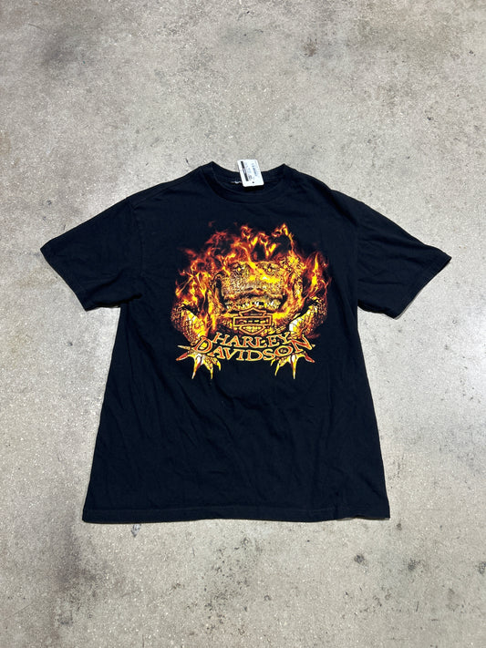 Harley Davidson Orlando Gator Tee - Black Size Large (CON)