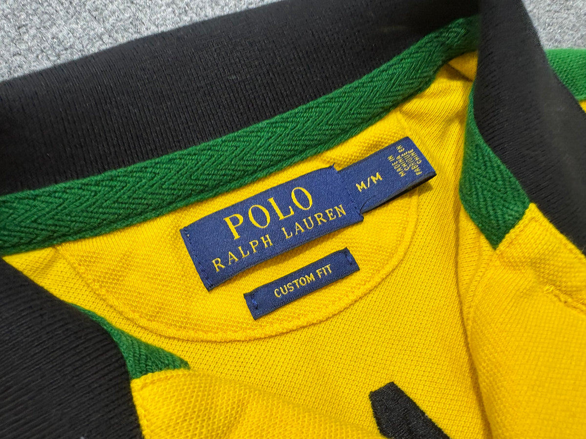 Polo Ralph Lauren Brazil #14 Polo Shirt - Yellow Size Medium