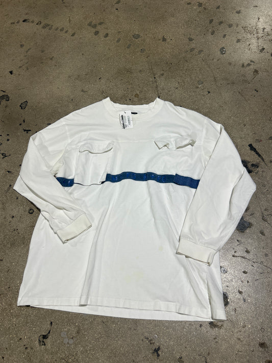 Marithe Francois Girbaud Strapped Up Longsleeve Tee - White Size XXL