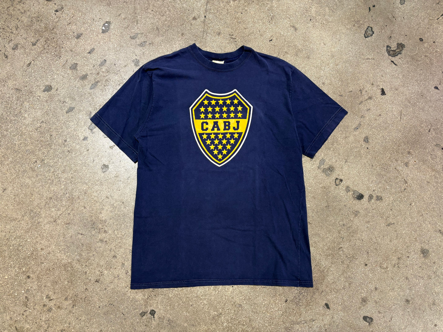 90s Nike Boca Juniors Soccer Tee - Navy Size Large