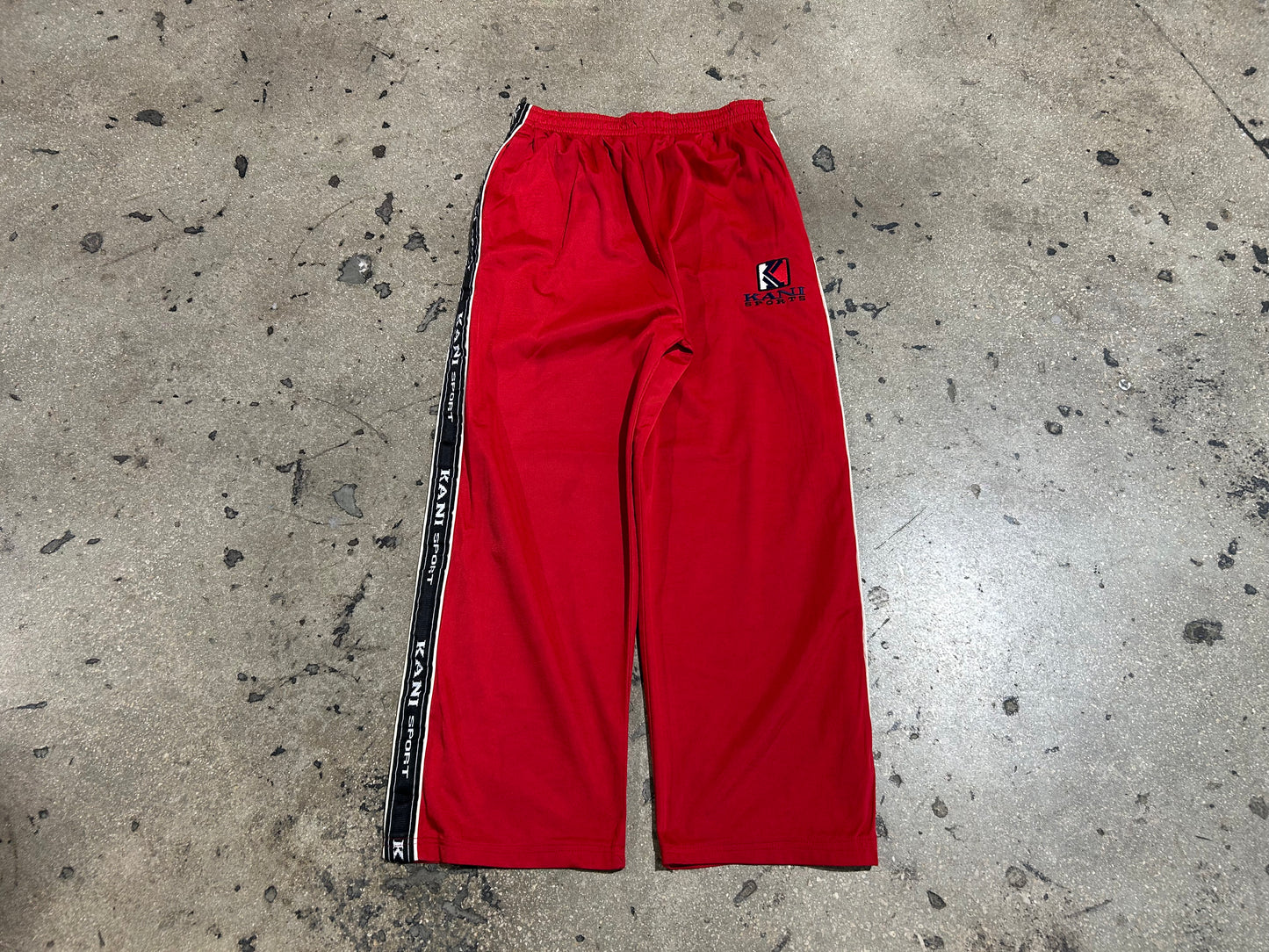 Karl Kani Track Pants - Red Size Medium