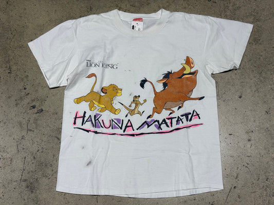 90s Disney The Lion King Tee - White Size Medium