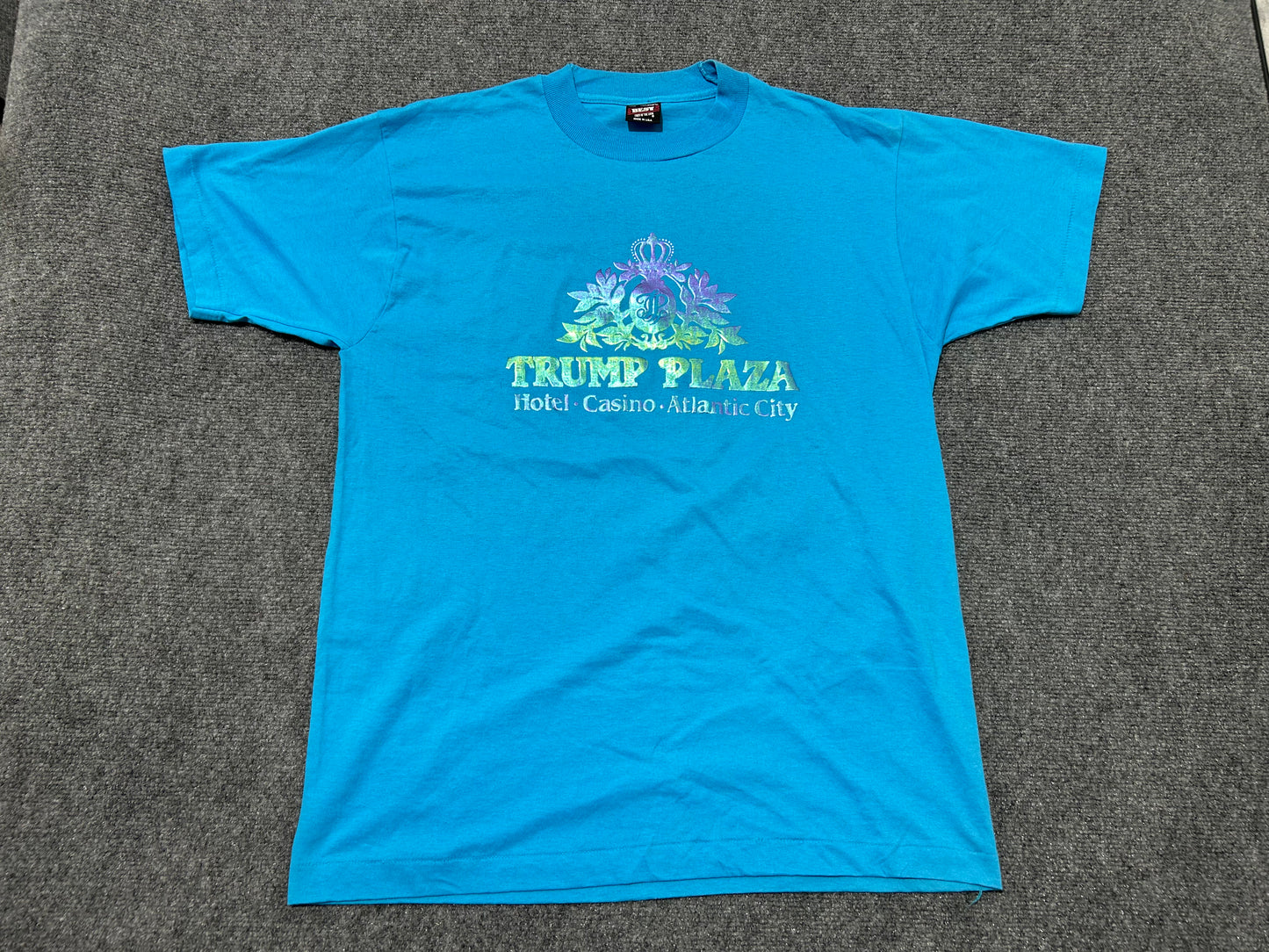 Trump Plaza Tee - Blue Size Large