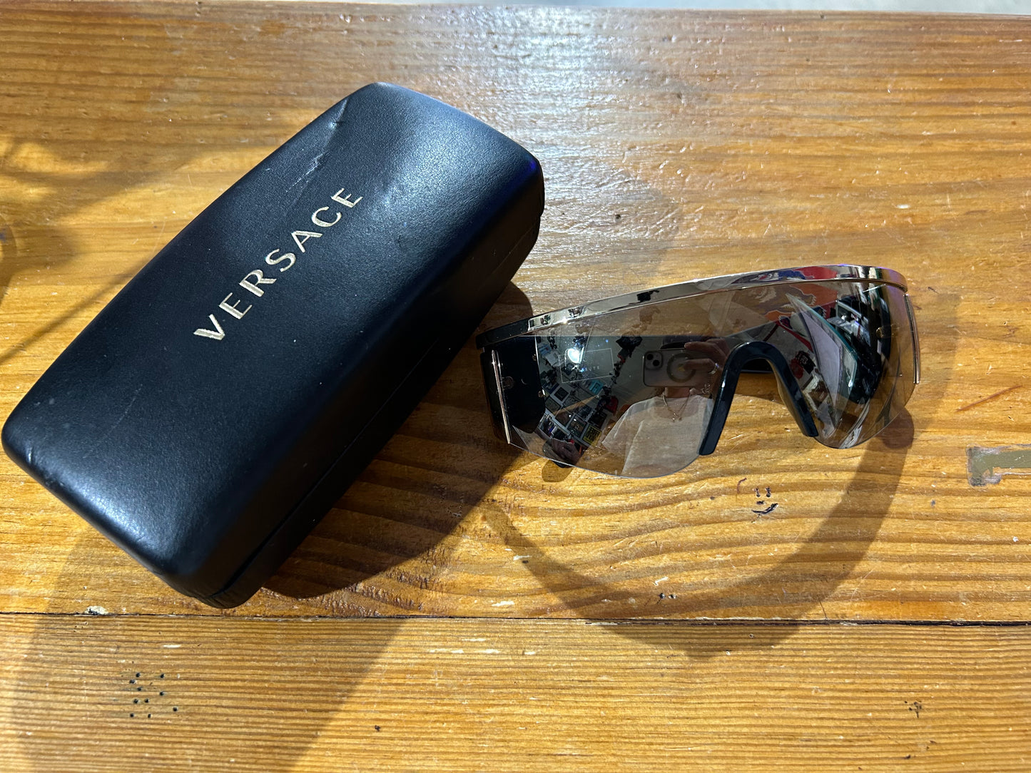 Versace Shield Glasses - Gold (con)