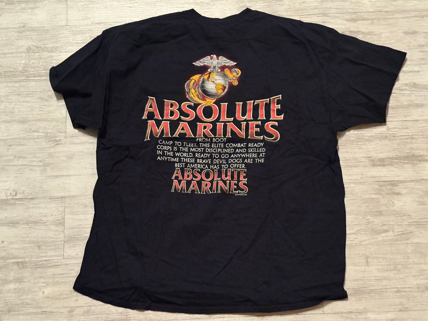 Absolute Marines Tee - Black Size XXL