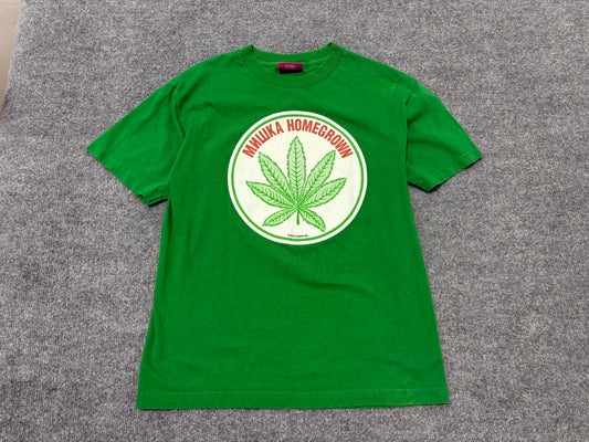 Homegrown Weed Tee - Green Size Medium