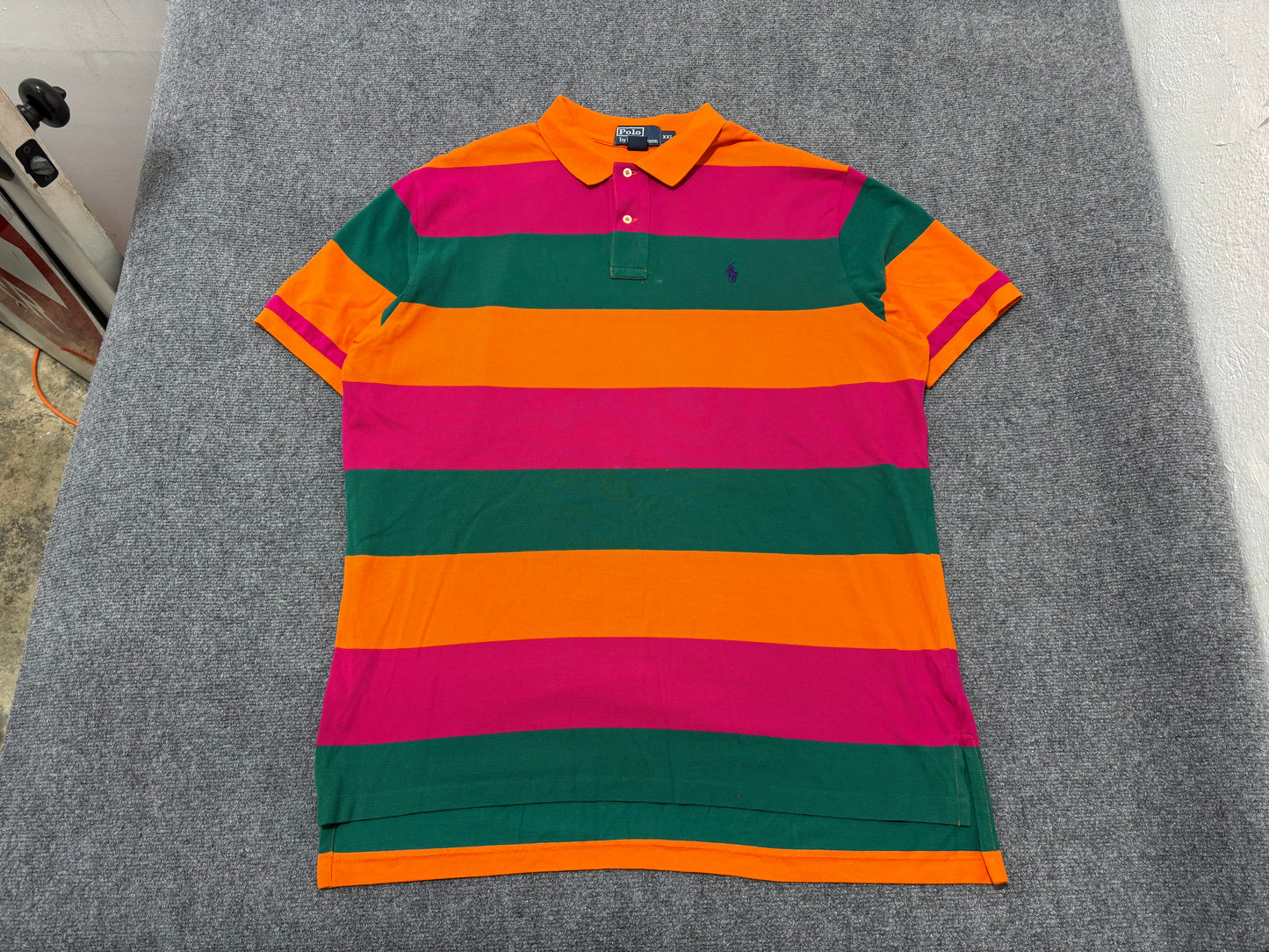 Polo Ralph Lauren Wide Striped Polo Shirt - Multicolor Size XXL