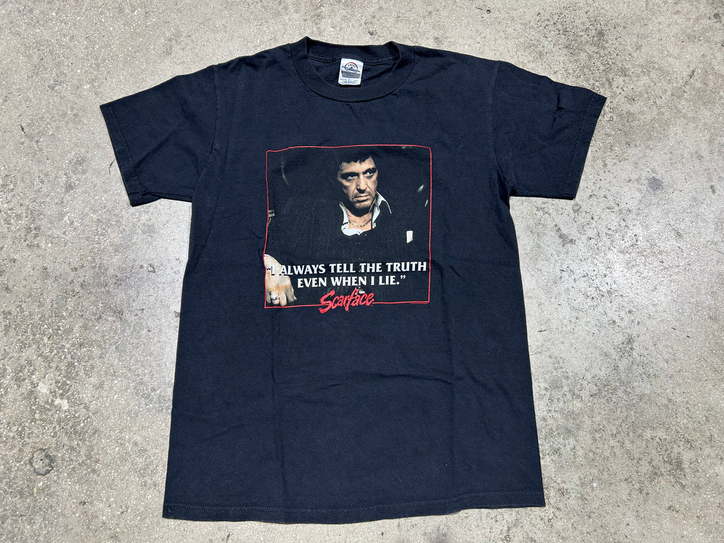 Scarface I always Tell the Truth Tee - Black Size Small (con)