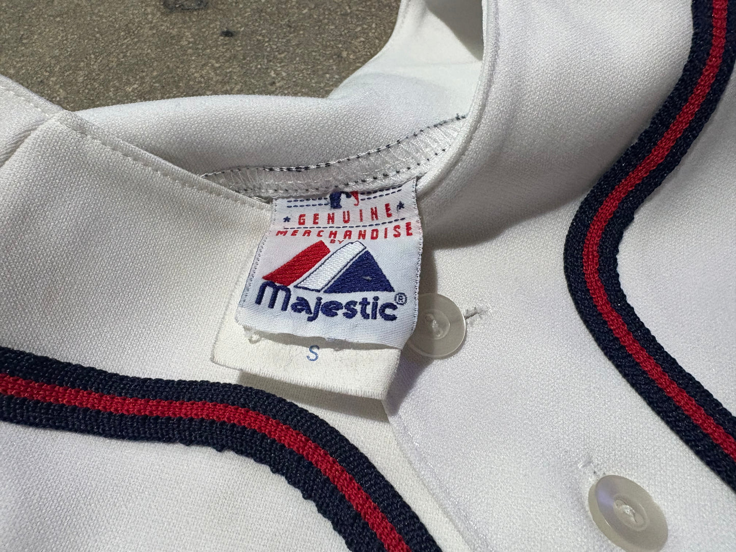 Majestic Atlanta Braves #24 Jersey - White Size Small