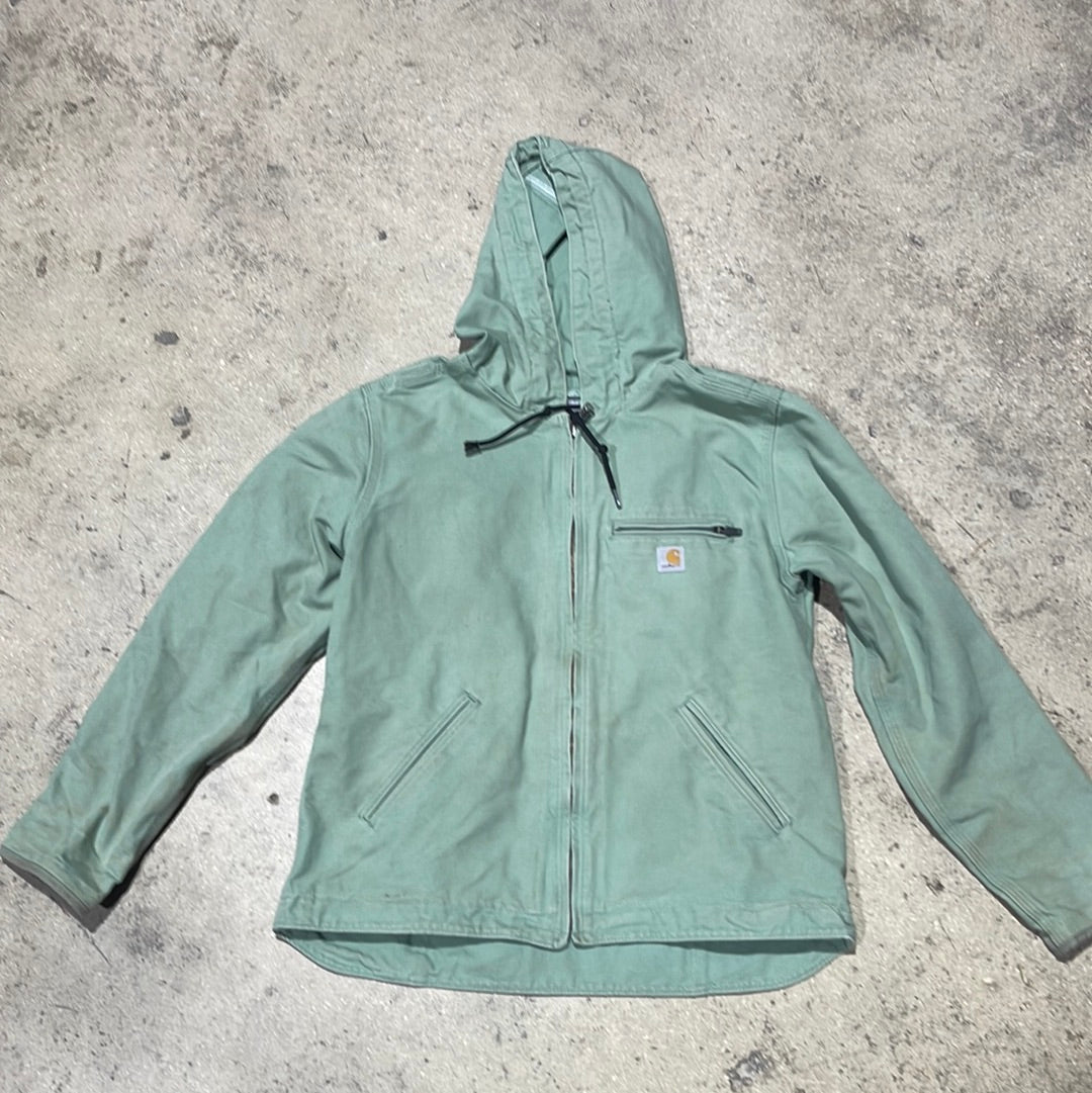 Carhartt Hooded Jacket - Seafoam Size XL