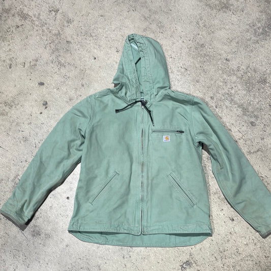 Carhartt Hooded Jacket - Seafoam Size XL