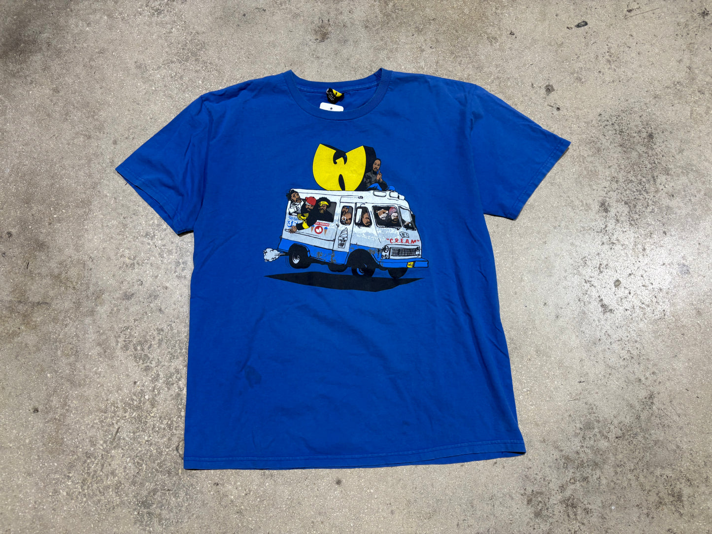 Wu Tang Ice CREAM Truck Tee - Blue Size Large