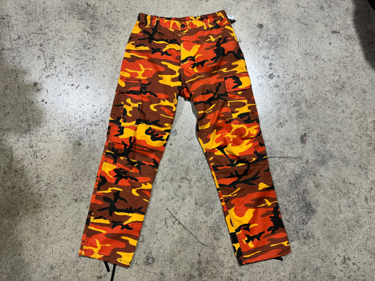 Urban Camo Cargos - Orange Size 32x34