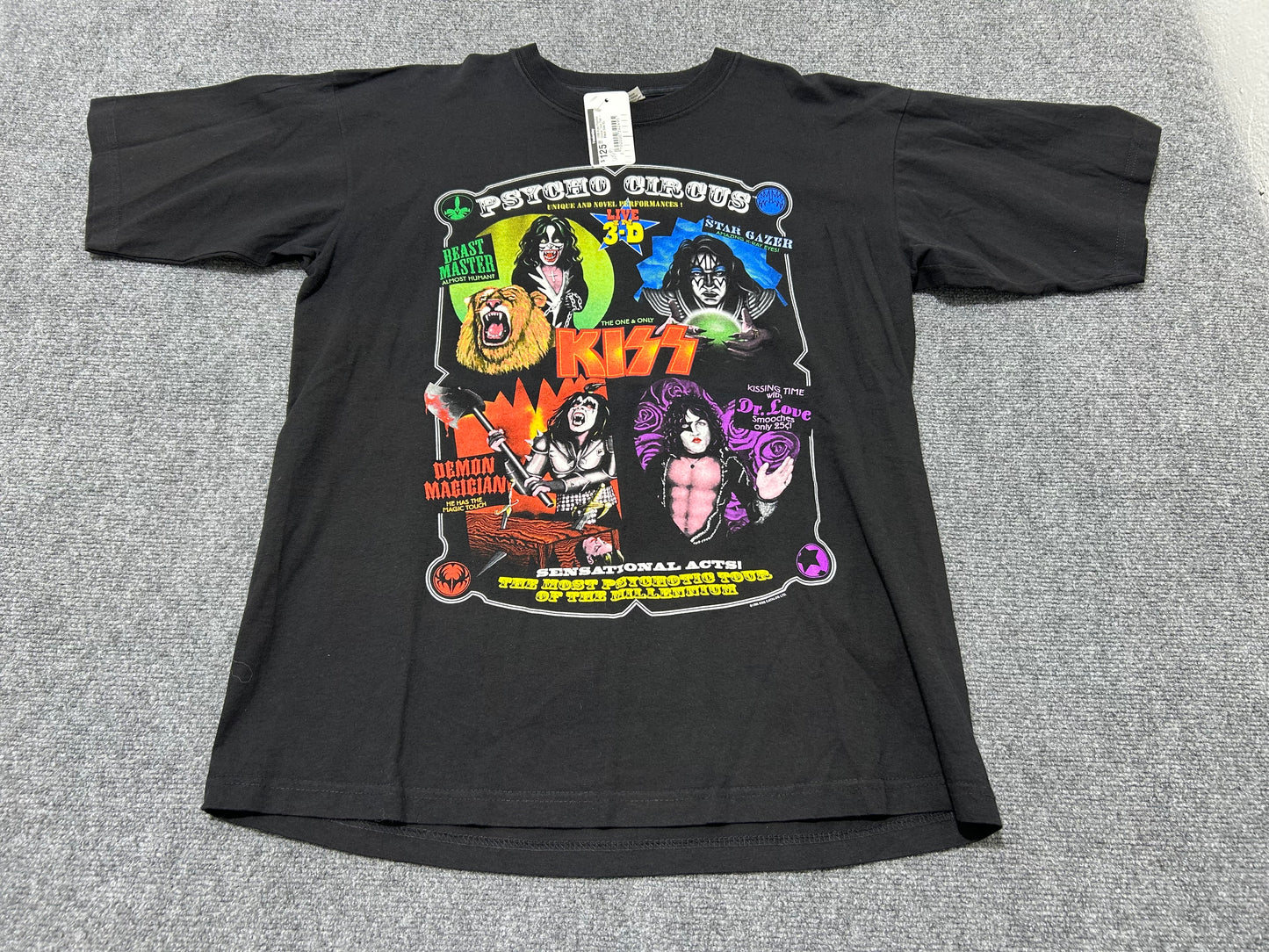 1998 Kiss Psycho Circus Tour Tee - Black Size XL