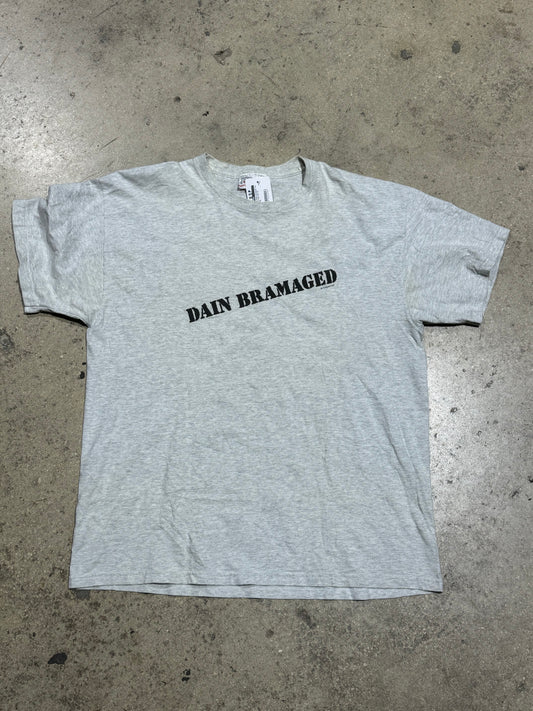 Parody Brain Damaged Tee - Ash Grey Size XL