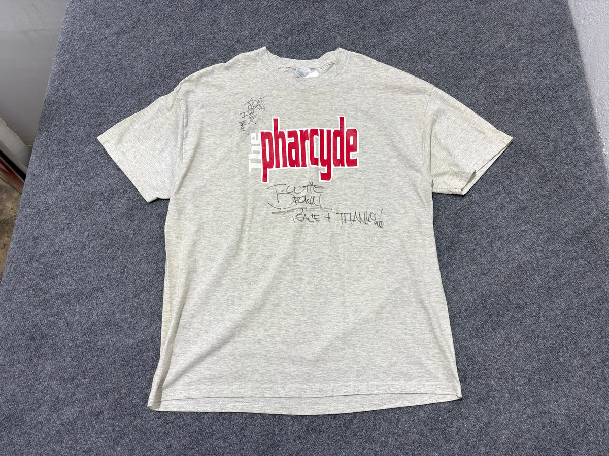 The Pharcyde Logo Signed Tee - Grey Size XL (CON)
