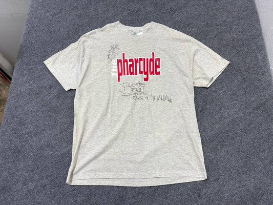 The Pharcyde Logo Signed Tee - Grey Size XL (CON)
