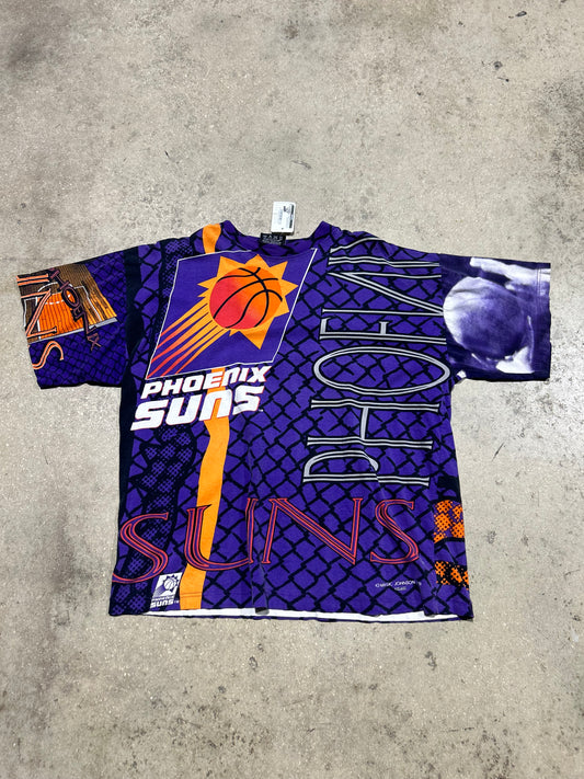 Phoenix Suns AOP Tee - Purple Multi Size XL