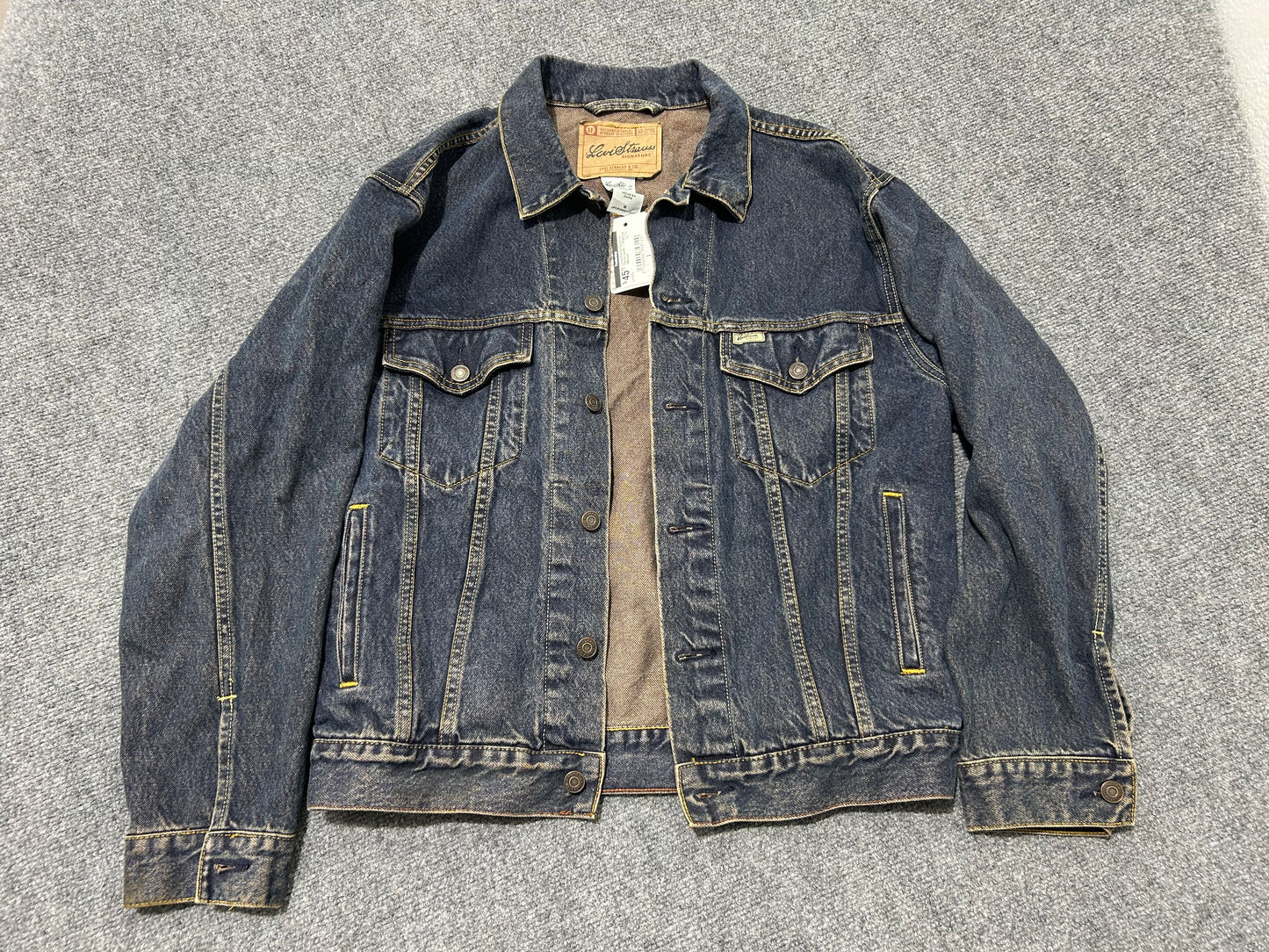 Levis Strauss Signature Denim Jacket - Blue Size Medium
