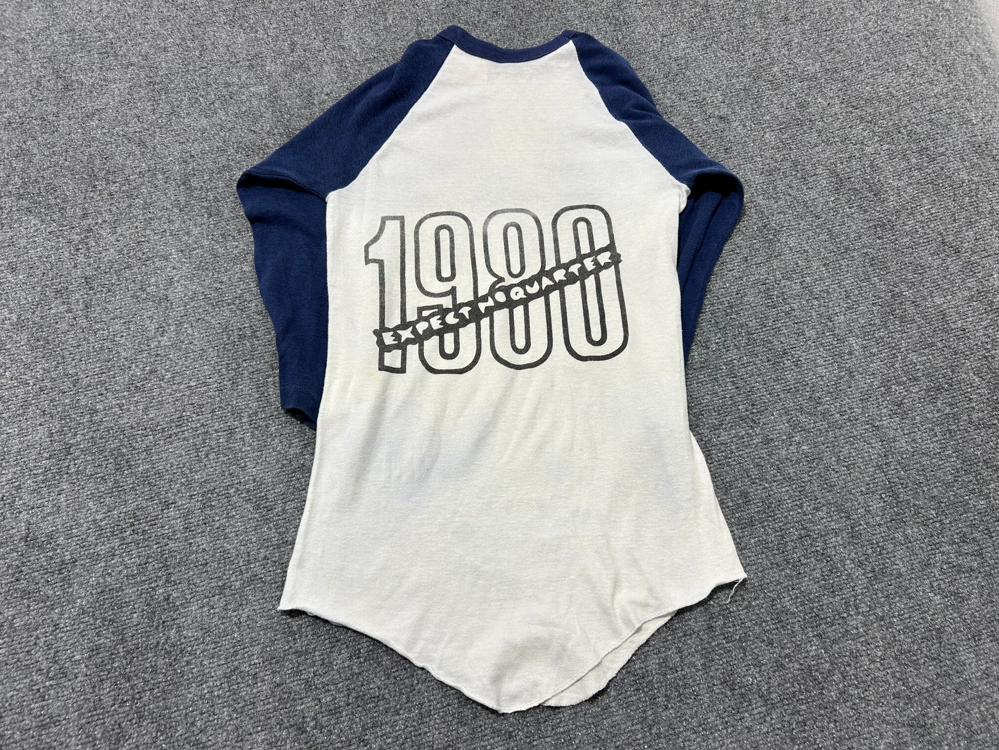 1980 ZZ Top Raglan Tee - Blue/White Size Medium