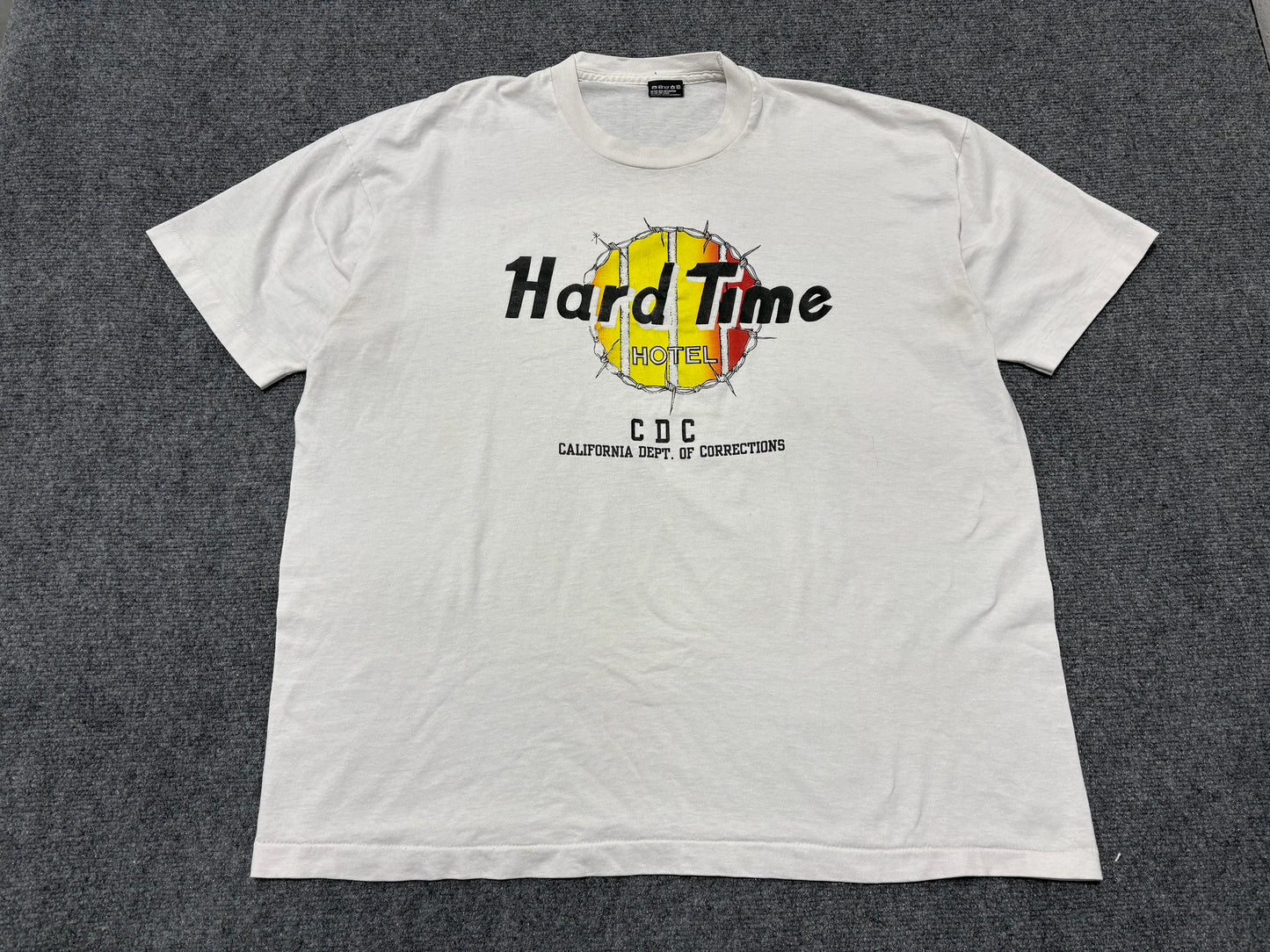 Hardtime Hotel California Corrections Tee - White Size XXL
