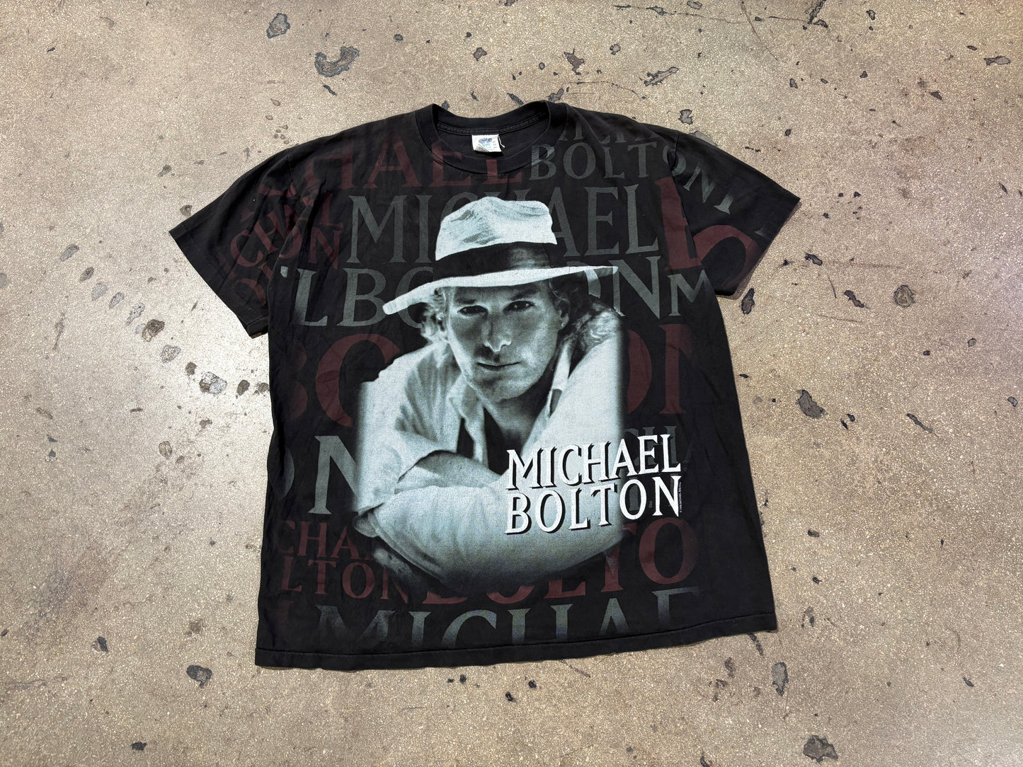 1996 Michael Bolton Tour Tee - Black Size XL