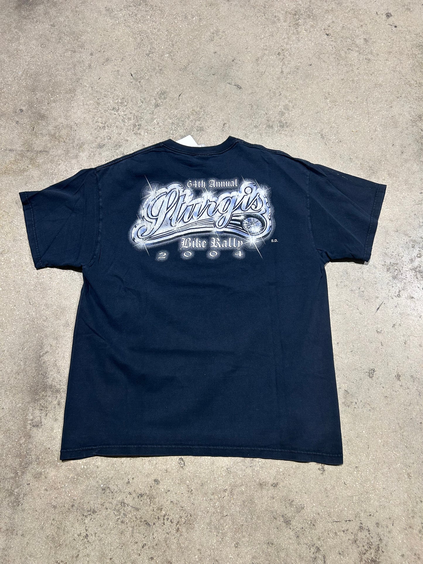 2004 Sturgiz Bike Rally Tee - Black Size XL