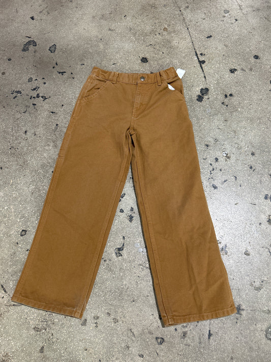 Carhartt Carpenter Pants - Khaki Size 24.5x24 (Kids 10)