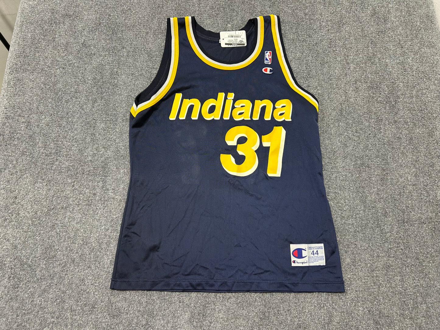 Reggie Miller Indian Pacers #37 Basketball Jersey - Navy Size Medium