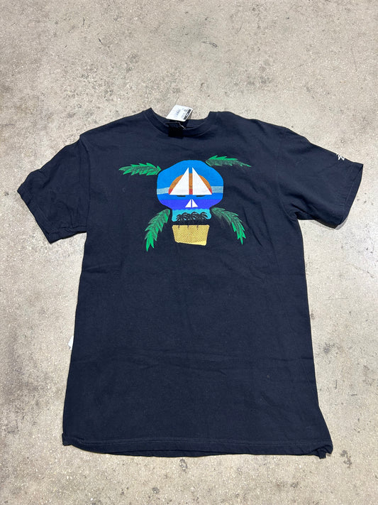 Stussy Paradise Skull Tee - Black Size Medium