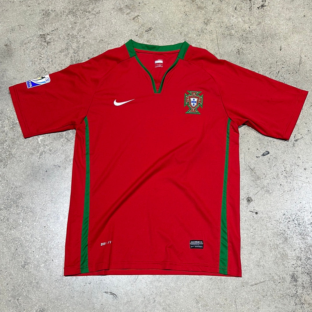 2010 Nike Portugal World Cup South Africa Blank Jersey - Red Size Large