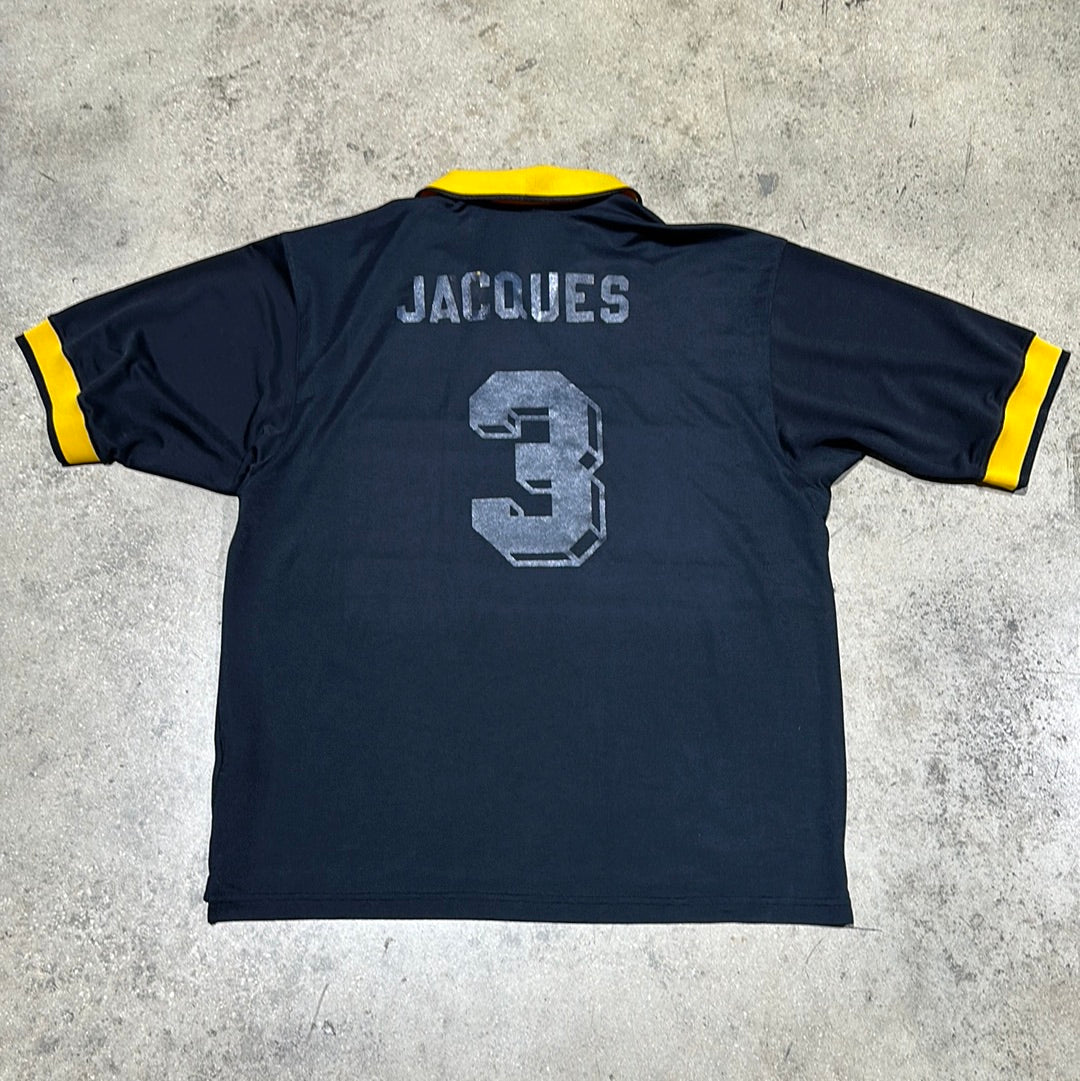 Nike #3 Jacques Soccer Jersey - Black/Yellow Size Large