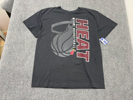 Miami Heat Basketball Big Spell Out Tee - Black Size XXL