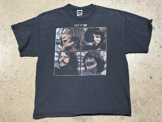 2008 Beatles Let It Be Tee - Faded Black Size XL