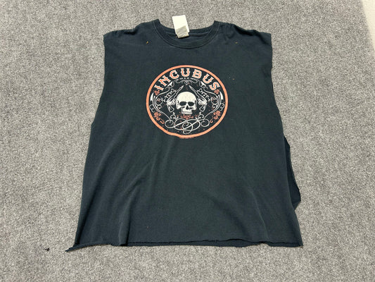 Cutoff Sleeveless Inucubus "My Pen is my Pistola" Tee -Black Size XL (23x26)