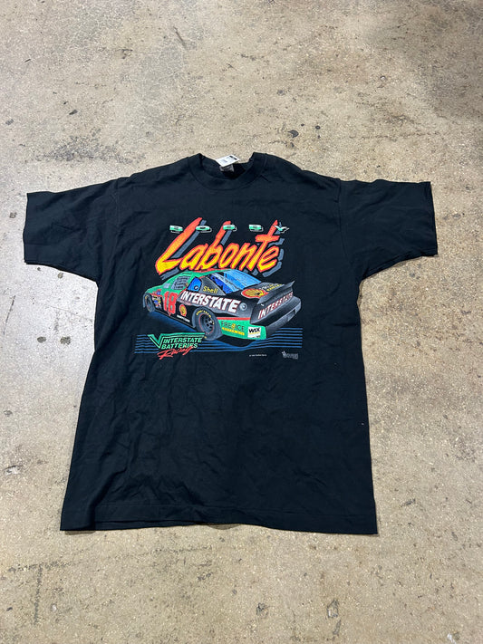 1996 Bobby Labonte Nascar Tee - Black Size XL