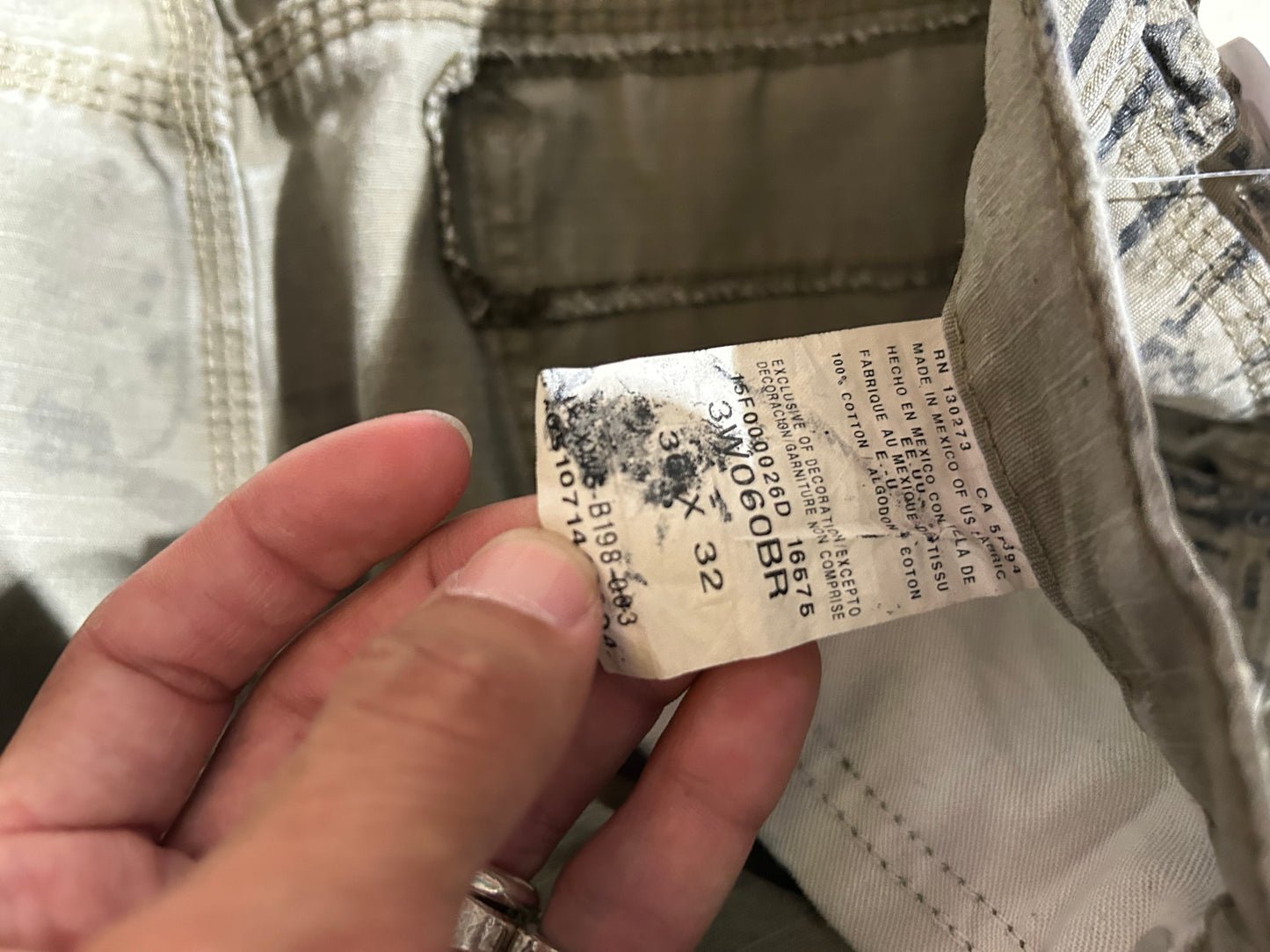 Riggs Brick Wall Print Carpenter Pants - Olive Size 36