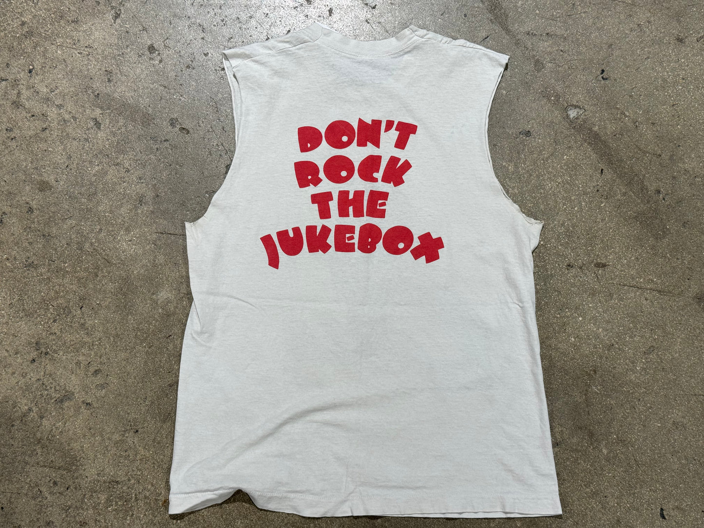 1991 Alan Jackson Dont Rock The Jukebox Sleeveless Tee - White Size Large