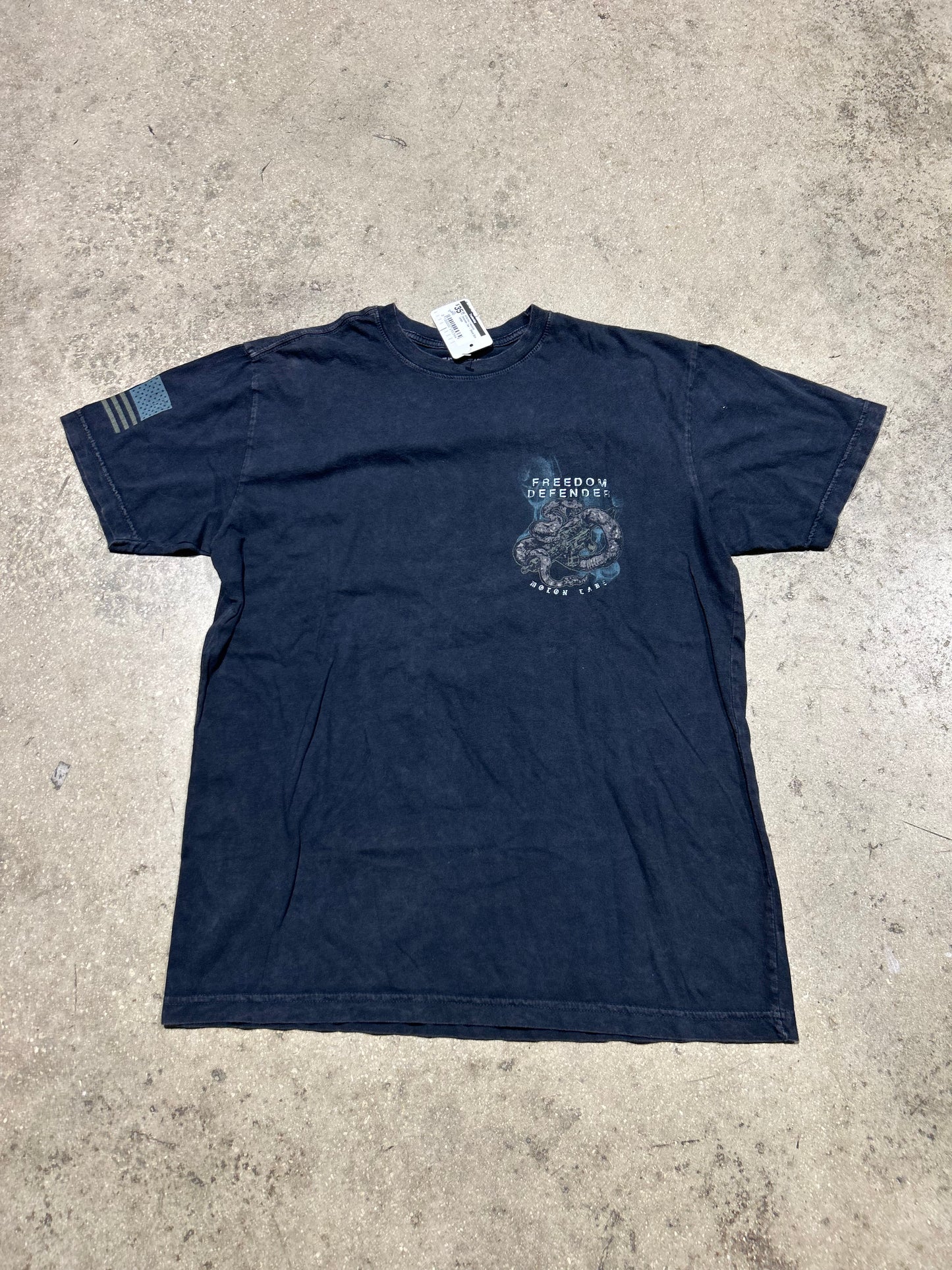 Affliction Freedom Defender Tee - Black Size Large