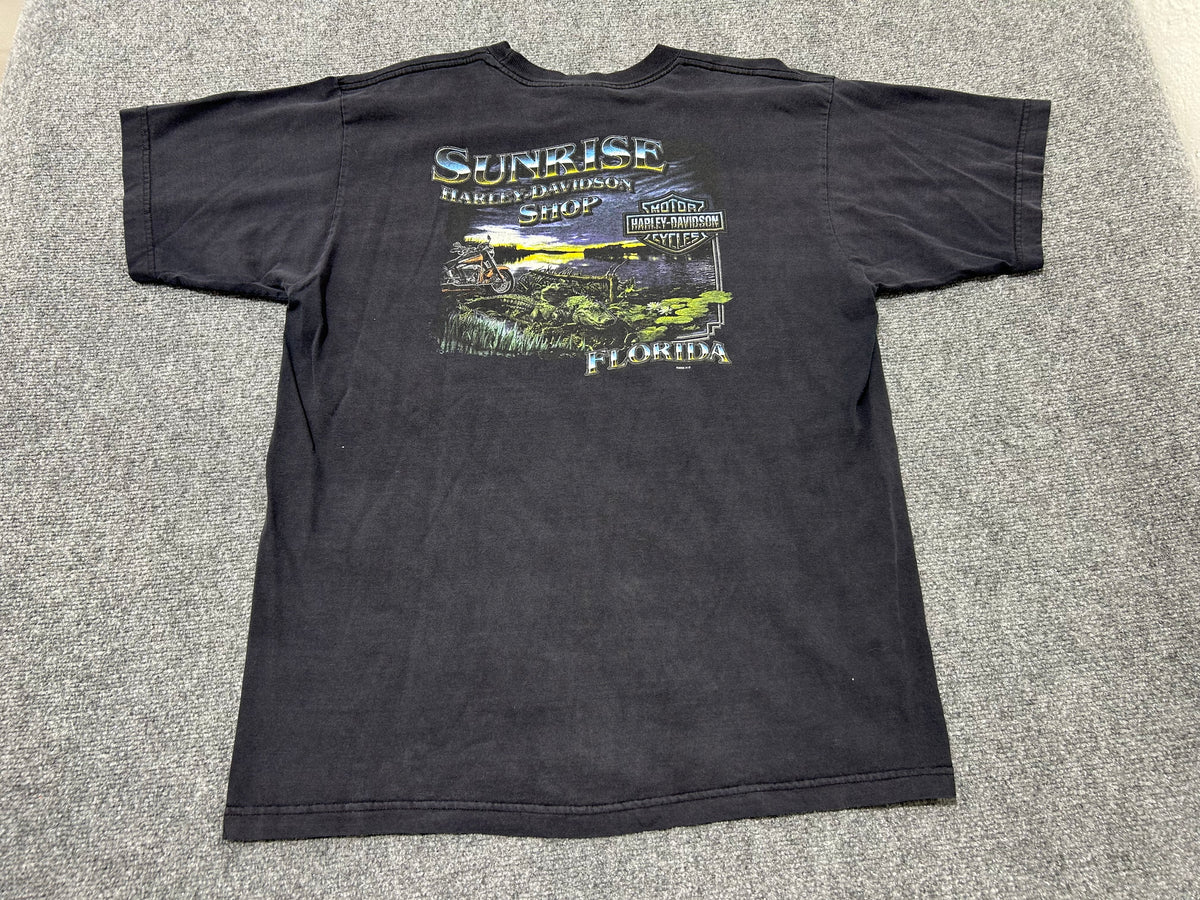 2004 Harley Davidson Sunrise Tee - Black Size XL