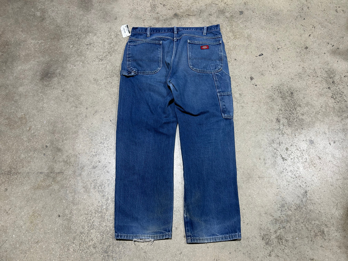 Dickies Relaxed Fit Carpenter Jeans - Light Wash Size 38