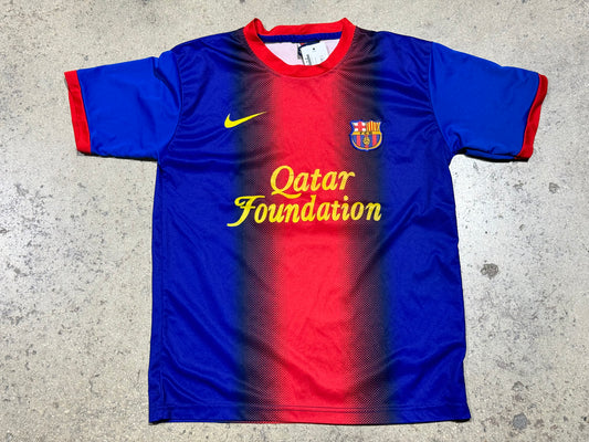 Bootleg Nike Barcelona Messi Jersey - Red/Blue/Yellow Size Medium