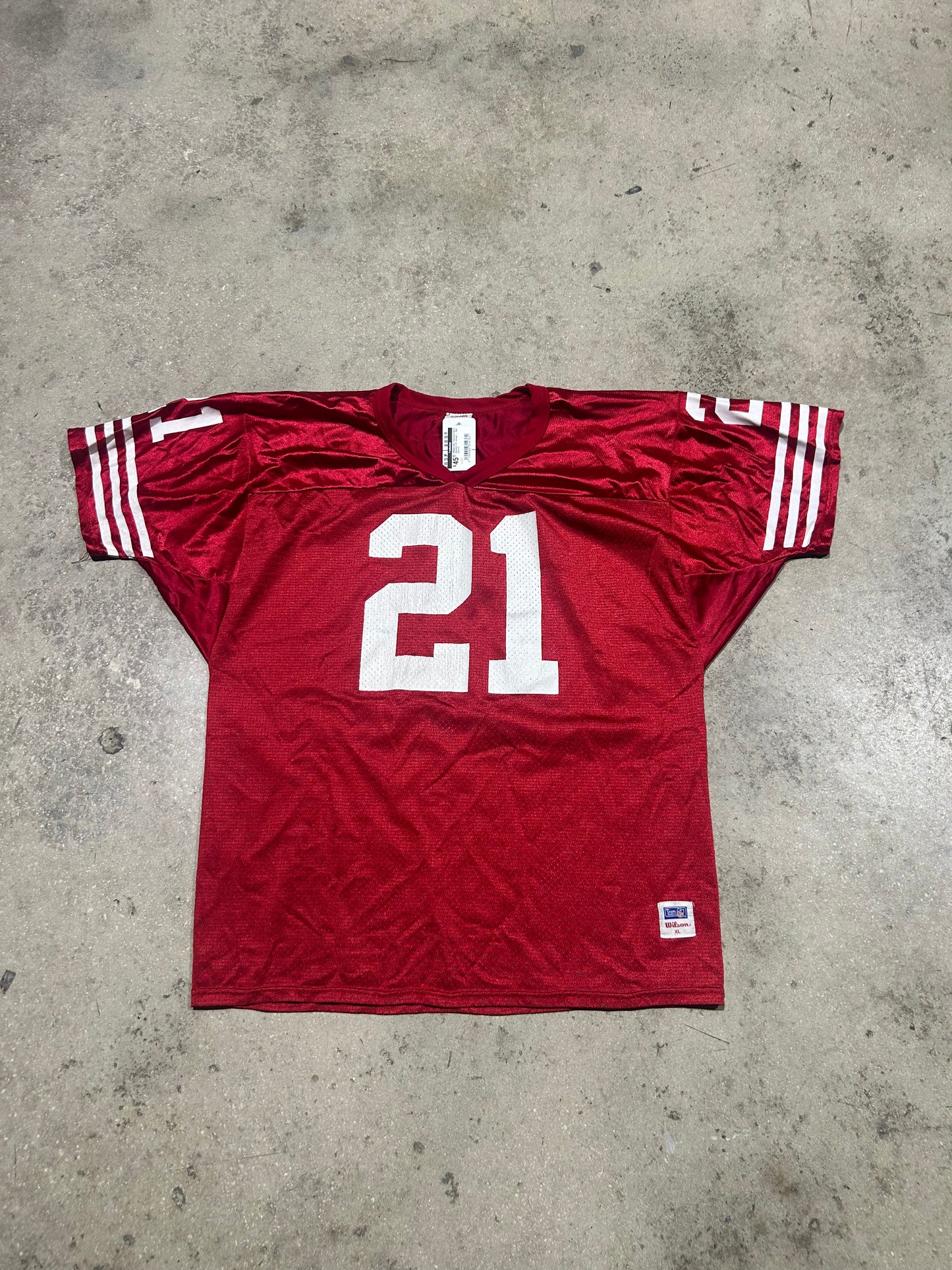 Wilson San Francisco 49ers Sanders #21 Jersey - Red Size XL