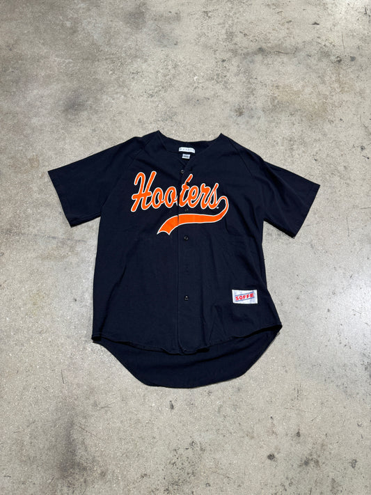 Hooters Baseball Jersey - Black Size Large