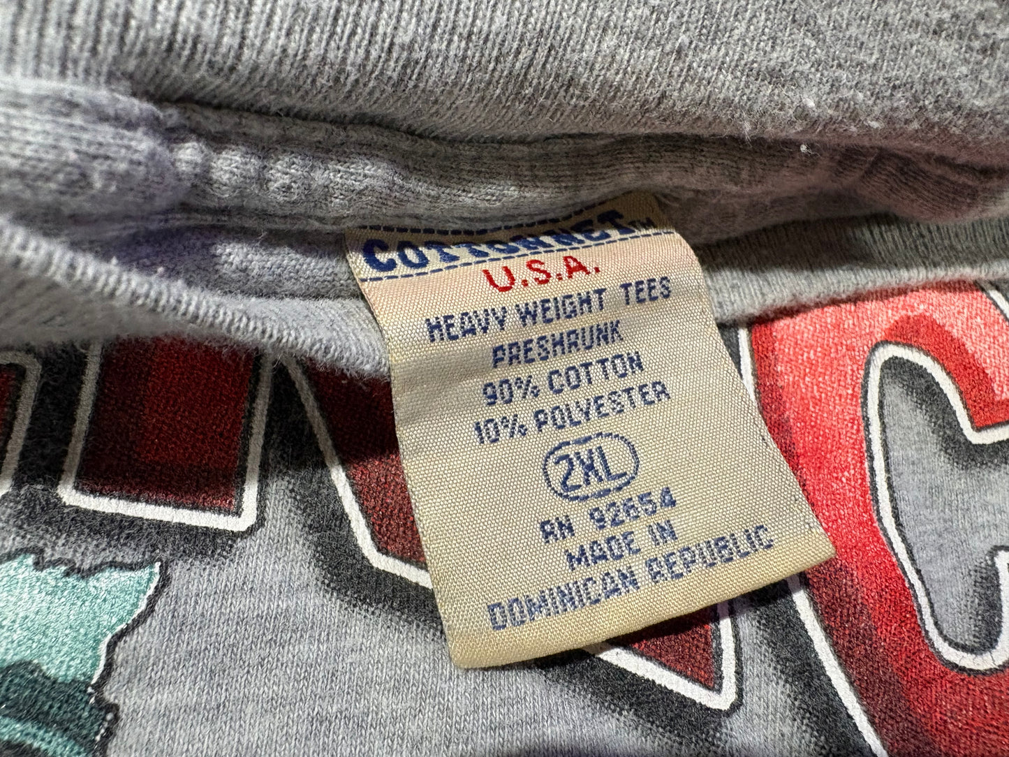 2001 God Bless America 9/11 Memoerial Tee - Grey Size XXL