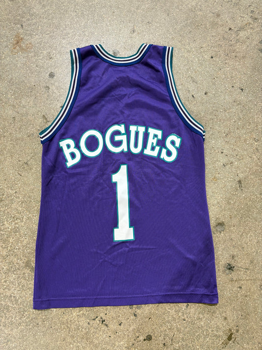 Champion Muggsy Bogue Misprint Jersey - Purple Size Small