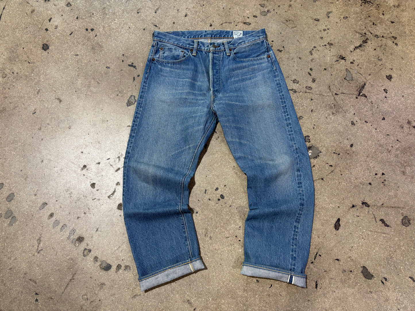 Orslow Selvedge Denim Jeans - Blue Size Small