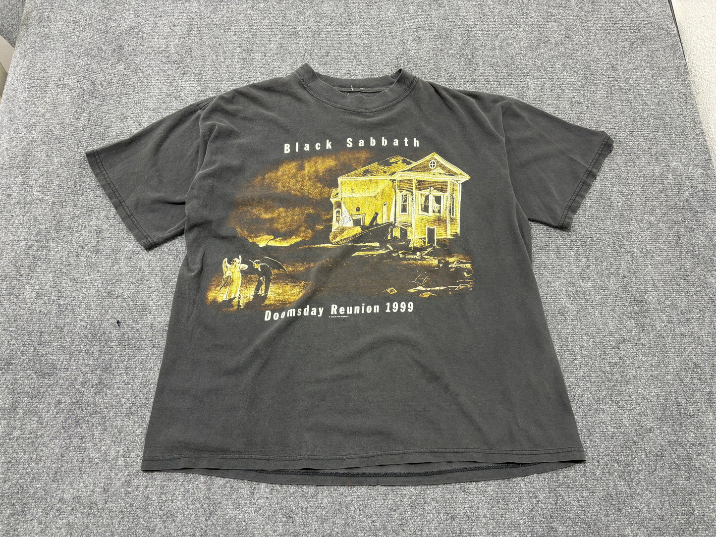 1998 Black Sabbath Dooms Day Reunion Tour Tee - Black Size Large
